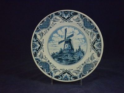 Delfts blauw wandbord, Delftsblauw wandbord, Delft Wall plate, Delfter Wandteller, Plat mural Delft